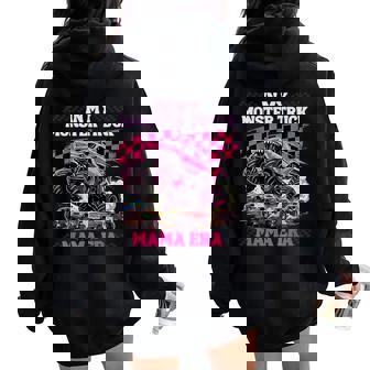 Monster Truck Mama Cute Girl Boy Mom Women Oversized Hoodie Back Print | Seseable FR