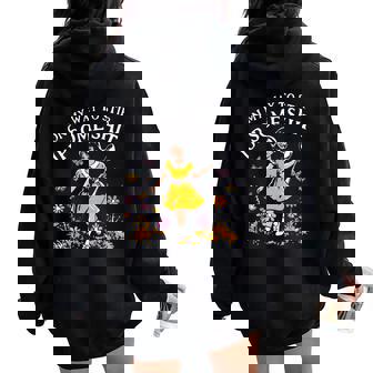 Retro On My Way To Stir Up Some Shit Sarcastic Humor Women Oversized Hoodie Back Print | Seseable FR