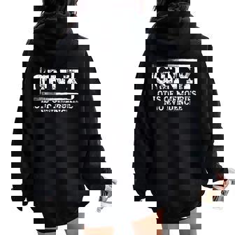 Saying Sarcastic Gen X Lots Of Memories No Evidence Women Oversized Hoodie Back Print | Mazezy