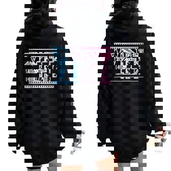 Saying Vintage Yeet Apparel Lovers Women Oversized Hoodie Back Print | Seseable UK