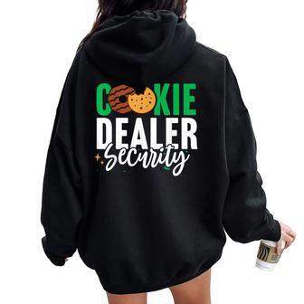 Scout Cookie Dealer Security Cookie Girl Troop Leader Women Oversized Hoodie Back Print | Mazezy