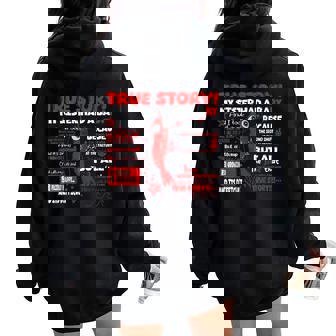 Shrimp True Story My Sister Had A Baby Women Oversized Hoodie Back Print | Seseable UK