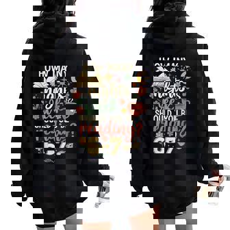 Six Seven 6 7 Meme Teacher Reading 6-7 Teacher Women Oversized Hoodie Back Print - Thegiftio