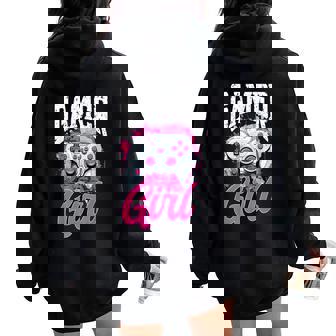 Gamer Gaming Gamer Girl Women Oversized Hoodie Back Print | Mazezy