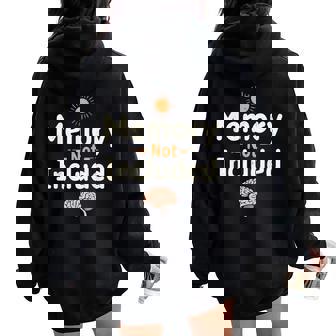 Gente Olvidadiza Humor Memoria Falla Relatable Women Oversized Hoodie Back Print - Regaloses