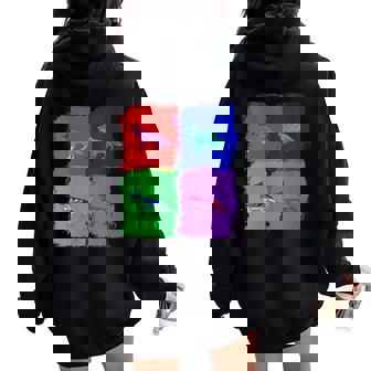 German Shepherd German Shepherd Pop Art Women Oversized Hoodie Back Print | Mazezy