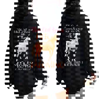 This Girl Loves Her Palomino Horse Lover Girls Women Oversized Hoodie Back Print - Thegiftio