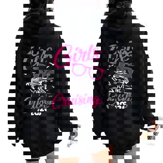 Girls Gone Cruising 2026 Vacation Trip Matching Group Women Oversized Hoodie Back Print | Seseable UK