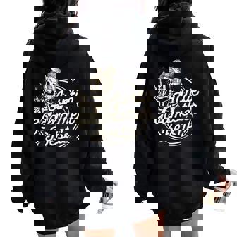 Godmother Aunt Skeleton Mother’S Day Auntie Godmother Bestie Women Oversized Hoodie Back Print | Mazezy