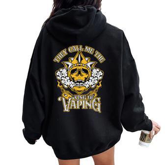 Gracioso Me Llaman El Rey Deapingape Dios Women Oversized Hoodie Back Print - Regaloses