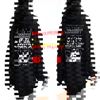 Grammy Of The Birthday Boy Matching Grandma Grandson Women Oversized Hoodie Back Print | Seseable UK