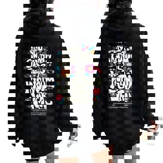 Being A Grandma Is Kingdom Work Christian Quote Women Oversized Hoodie Back Print | Mazezy