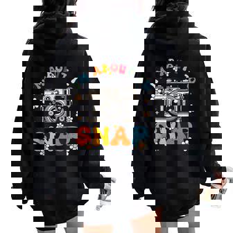 Groovy I'm About To Snap Photography Photographer Camera Men Women Oversized Hoodie Back Print - Thegiftio