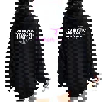 Gymnastics Mom Of A Gymnast Mother Gymnastics Mama Women Oversized Hoodie Back Print | Seseable UK