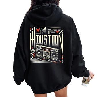 H-Town Retro Cool Graphic S 6Xl Graphic Women Oversized Hoodie Back Print - Thegiftio UK