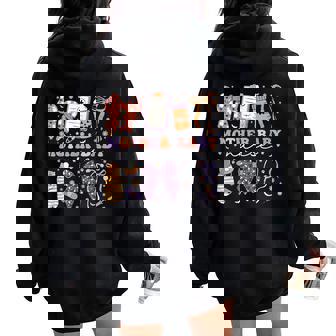 Halloween Postpartum Coquette Mother Baby Nurse Halloween Women Oversized Hoodie Back Print | Mazezy