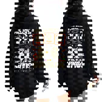 Halloween Science Ghost Teacher The Element Of Surprise Women Oversized Hoodie Back Print | Mazezy