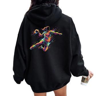 Handball Enfant Fille Sweat à capuche oversize pour femme avec imprimé dans le dos - Cadeauxyz