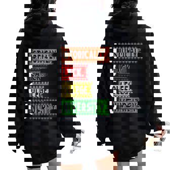 Hbcu Black History College Pride Boy Girl Alumni Teacher Women Oversized Hoodie Back Print - Thegiftio