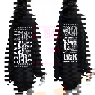 Hecha En 1940 Dando Guerra 85 Años 85 Cumpleaños Women Oversized Hoodie Back Print - Regaloses