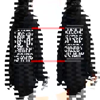Hip Hop Men Women Boys Old School 90s Music 80's Born Women Oversized Hoodie Back Print | Mazezy