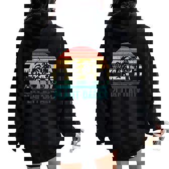 Hombre Retro Plant Daddy Regalo Para Jardinero Planthólico Women Oversized Hoodie Back Print - Regaloses