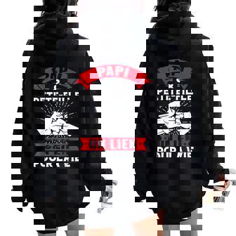 Homme Humour Papy Et Petite Fille Assorti Drôle Rigolo Noël Sweat à capuche oversize pour femme avec imprimé dans le dos - Cadeauxyz