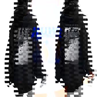 Huh ファニーダンクキャットミーム 女性&男性向け ヒンジなし グーフィーキャット レディース オーバーサイズ パーカー バックプリント - Kawaiitshirt