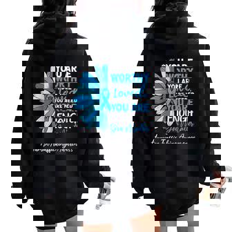 Human Trafficking Awareness Sunflower Stop Human Trafficking Women Oversized Hoodie Back Print | Seseable FR