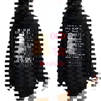 Humor Sloth You Call It Ocd I Call It Put The Thing Back Women Oversized Hoodie Back Print | Seseable FR