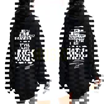 Humorous Music Appreciation Teacher For Women And Me Women Oversized Hoodie Back Print | Mazezy