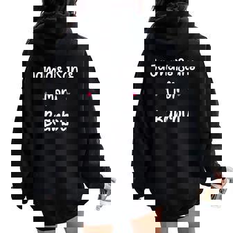 Humour Couple Barbu Jamaisans Mon Barbu Sweat à capuche oversize pour femme avec imprimé dans le dos - Cadeauxyz