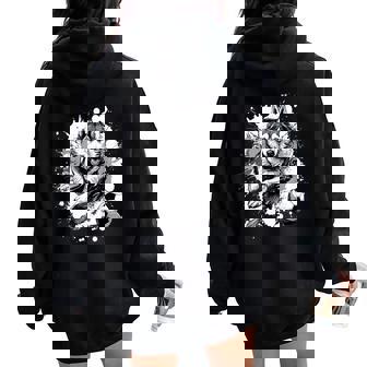 Husky Dog Playing Soccer Sports Team For Men Women Girls Kids Women Oversized Hoodie Back Print | Mazezy