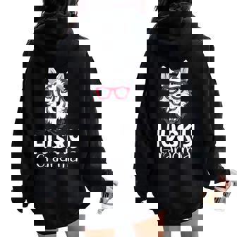 Huskyiberiano Abuela Pawma Perro Abuelos Abuela Women Oversized Hoodie Back Print - Regaloses