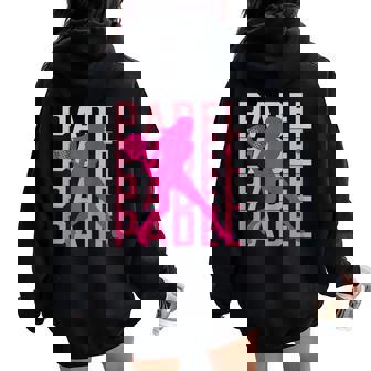 Idée Cadeau Paddle Tennis Anniversaire Fan Coach Padel Sweat à capuche oversize pour femme avec imprimé dans le dos - Cadeauxyz