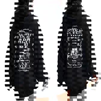 I'll Take My Whiskey Neat Anti-Ice Women Oversized Hoodie Back Print - Thegiftio