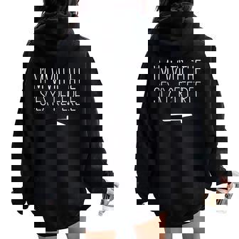 I'm With The Sexy Referee Adult Costume Women Oversized Hoodie Back Print | Mazezy