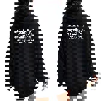 Inclusion Isn't Scary Slp Halloween Ghost Mummy Sped Teacher Women Oversized Hoodie Back Print | Mazezy