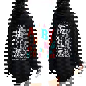 It's Abby Thing You Wouldn't Understand Abby Groovy レディース オーバーサイズ パーカー バックプリント - Kawaiitshirt