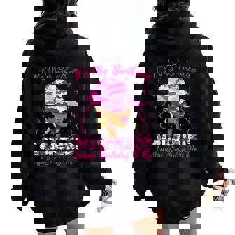 It's My Birthday Aquarius Black Woman Pink Camo Women Oversized Hoodie Back Print | Mazezy