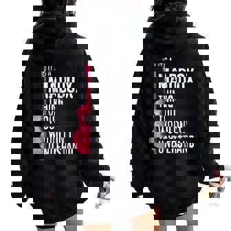 It's A Maddox Thing You Wouldn't Understand Groovy Vintage Women Oversized Hoodie Back Print | Seseable UK