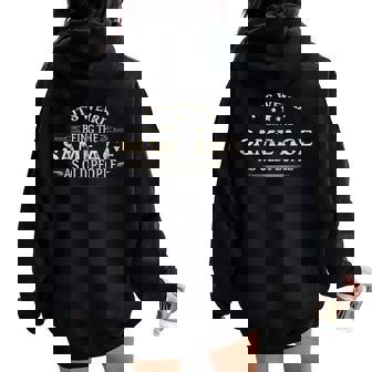 It's Weird Being The Same Age As Old People Women Oversized Hoodie Back Print - Thegiftio