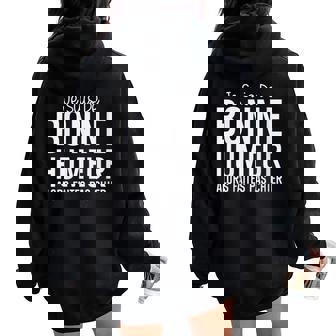 Iuis De Bonne Humeur Alors Fais Pas Chef Sweat à capuche oversize pour femme avec imprimé dans le dos - Cadeauxyz