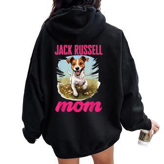Jack Russell Terrier Dog Jack Russel Mom Women Oversized Hoodie Back Print - Thegiftio UK