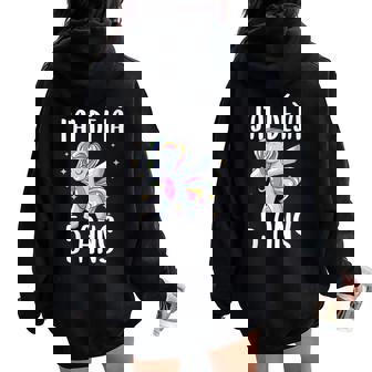 J'ai Déjà 5 Ans Joli Cadeau De Licorne Pour 5E Anniversaire Sweat à capuche oversize pour femme avec imprimé dans le dos - Cadeauxyz