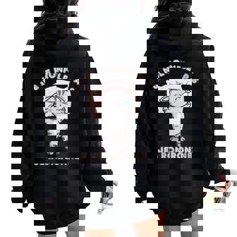 Je Ne Ronfle Pas Je Ronronne Blague Drole Chat Amusant Sweat à capuche oversize pour femme avec imprimé dans le dos - Cadeauxyz