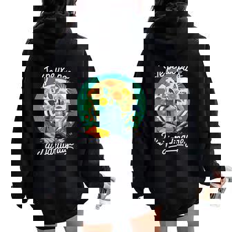 Je Peux Pas J'ai Jardinage Idées Cadeaux Humour Jardinier Sweat à capuche oversize pour femme avec imprimé dans le dos - Cadeauxyz