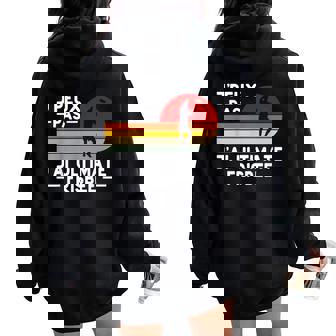 Je Peux Pas J'ai Ultimate Frisbee Humour Entraineur Joueur Sweat à capuche oversize pour femme avec imprimé dans le dos - Cadeauxyz