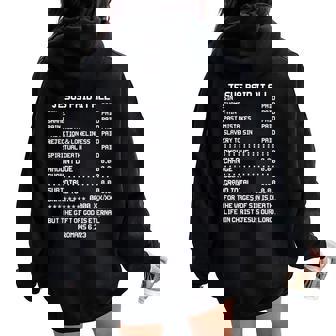 Jesus Paid-It All Christianity Christian Bible Romans 6 23 Women Oversized Hoodie Back Print - Thegiftio