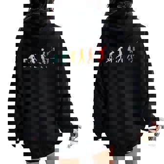 Joueur De Badminton Evolution Hommes S Enfants Sweat à capuche oversize pour femme avec imprimé dans le dos - Cadeauxyz